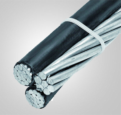 6 Awg Τριπλέξ Υπηρεσιακό καλώδιο πτώσης με καλώδιο αγγελιοφόρου
