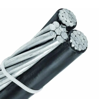 0.6/1kV Duplex Triplex Aluminium Conductor ABC Cable XLPE LDPE PVC Isolation Overhead Aluminium Preensamblado Wires Ηλεκτρονικό καλώδιο με διπλό ή τριπλό αλουμίνιο