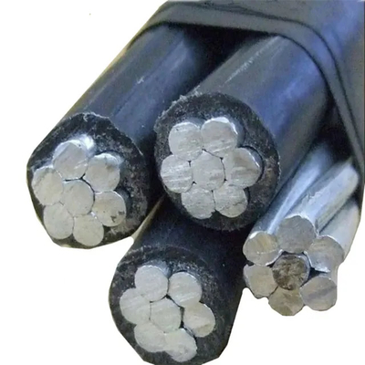 1KV χαμηλής τάσης αέρας συνδεδεμένο καλώδιο ABC PVC/PE/XLPE απομονωμένο καλώδιο υπερυψωμένου καλωδίου