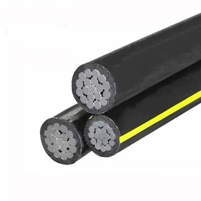 1KV PVC / XLPE / PE Απομονωμένο εναέριο καλώδιο ηλεκτρικής μετάδοσης