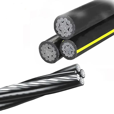 1KV PVC / XLPE / PE Απομονωμένο εναέριο καλώδιο ηλεκτρικής μετάδοσης