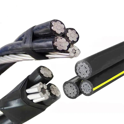 1KV PVC / XLPE / PE Απομονωμένο εναέριο καλώδιο ηλεκτρικής μετάδοσης