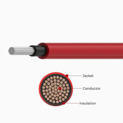 4mm 6mm 10mm Ηλιακό Ηλιακό Καλώδιο Χαλκού XLPE Ανθεκτικό στα UV