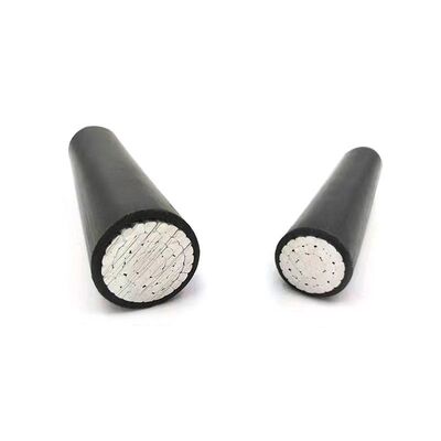 Αεροπορικό καλώδιο ACSR AAC AAAC Αλουμινίου αγωγός με ενιαίο πυρήνα XLPE & PVC Απομονωμένο υπερυψωμένο στρεβλωμένο καλώδιο