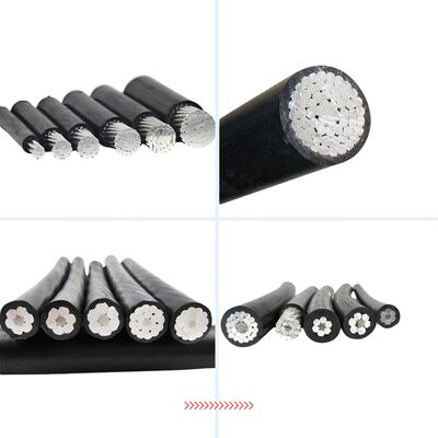Επάνω Χρήση 0,6/1kV ABC-Aerial Bundled Cable Aluminium XLPE Απομονωμένο Βιομηχανική Χρήση Ορυχείων IP68 16mm 25mm 50mm