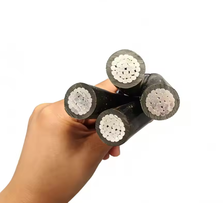 JKLYJ-1KV 4-core Stranded Overhead Isolated Cable 4*10/16/25 mm2 πυρήνας αλουμινίου για εξωτερική διανομή ισχύος χαμηλής τάσης