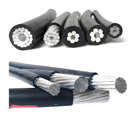 JKLYJ-1KV 4-core Stranded Overhead Isolated Cable 4*10/16/25 mm2 πυρήνας αλουμινίου για εξωτερική διανομή ισχύος χαμηλής τάσης