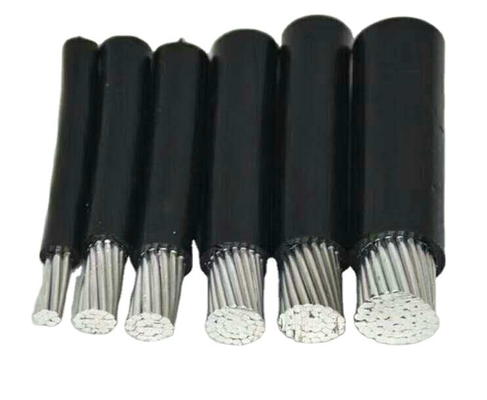 Αλουμινίου Twist Service Drop Electric Pvc/Xlpe Isolated Overhead Cables Προδιαγραφή Καλώδιο χαμηλού αλουμινίου